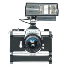Pentax Spotmatic SLR Camera Motor Drive Super Lite Flash Grip Relay Pack