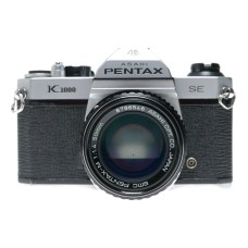 Asahi Pentax K1000 SE 35mm Film SLR Camera SMC 1.4 50mm M Lens