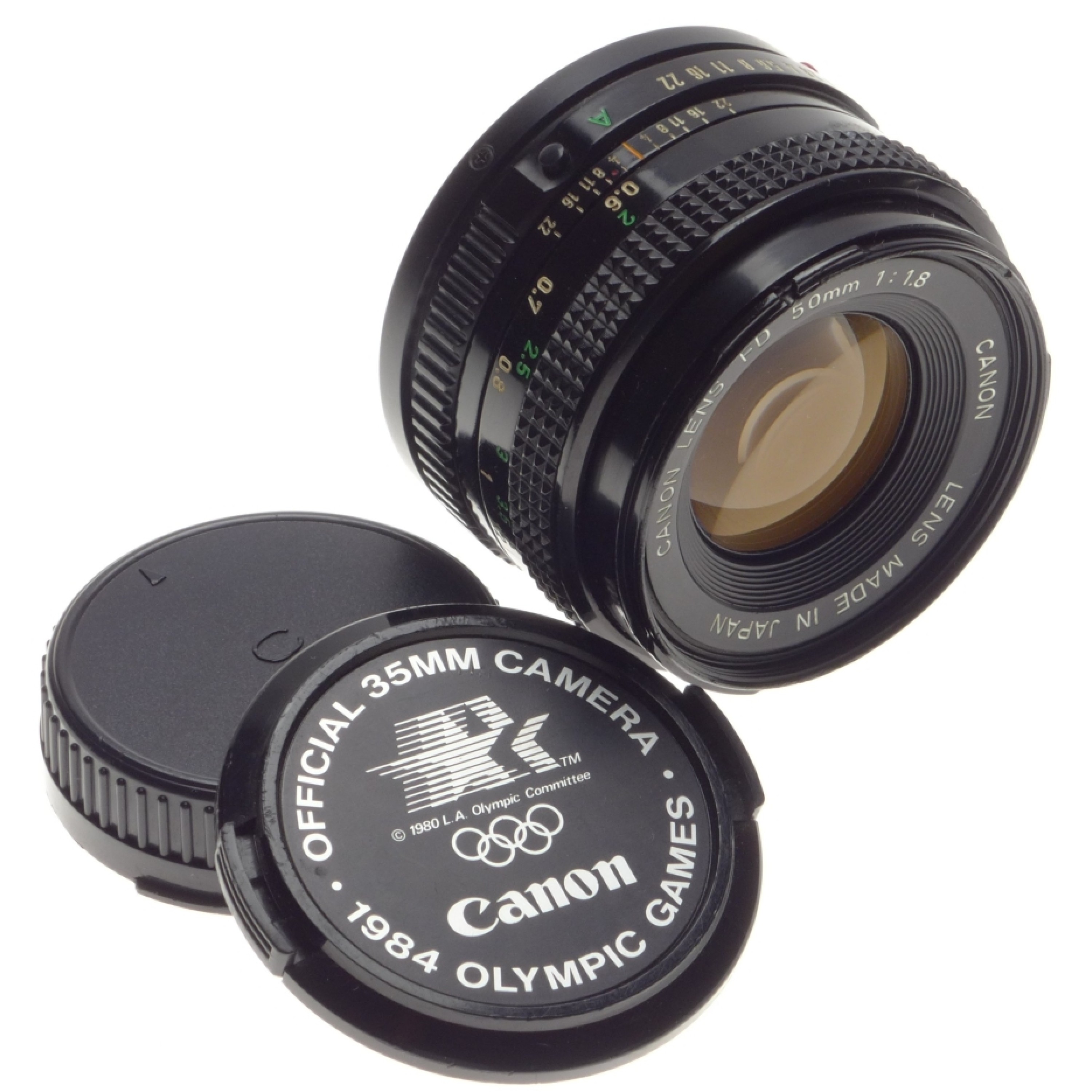 CANON lens FD mount 50mm 1:1.8 vintage 35mm film camera lens 1.8