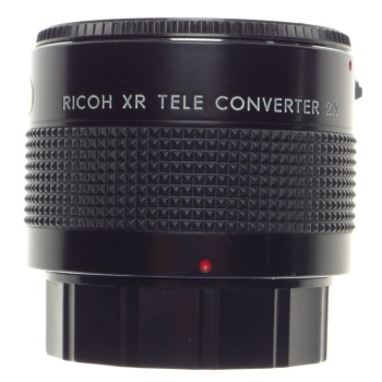 RICOH XR Tele Converter 2x doubler black Pentax K mount clean optics caps supplied