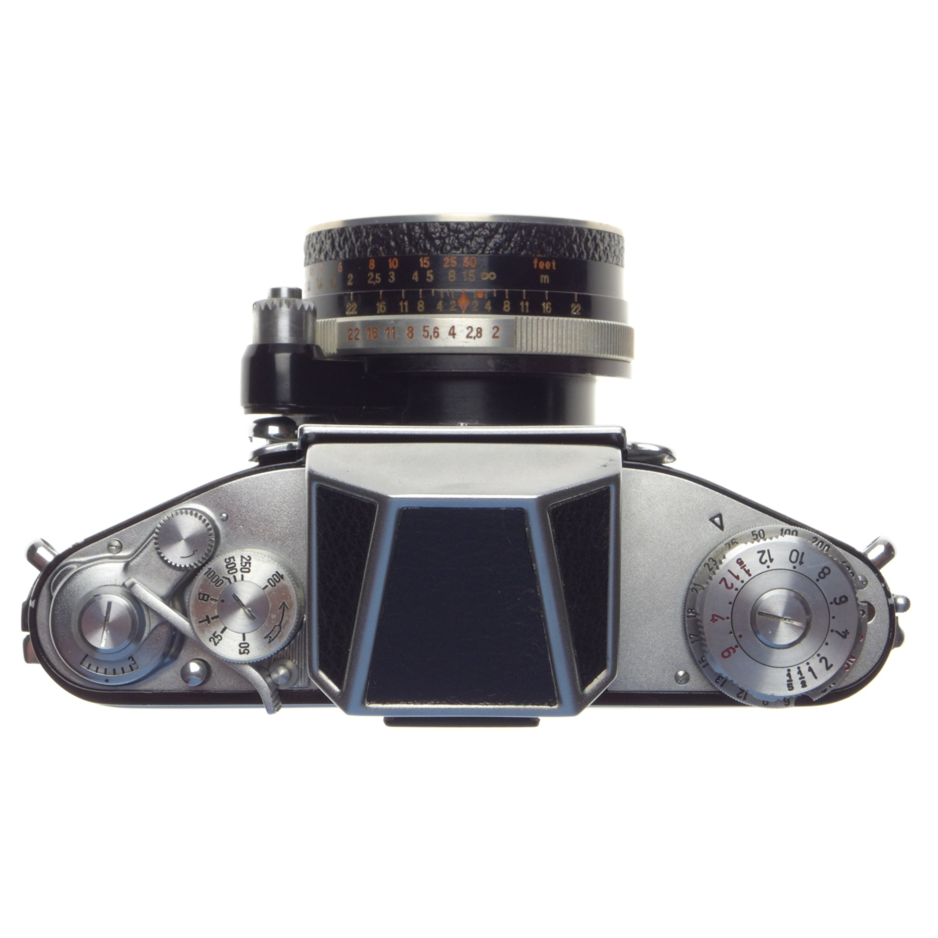 EXAKTA Varex IIa vintage chrome SLR film camera body Zeiss