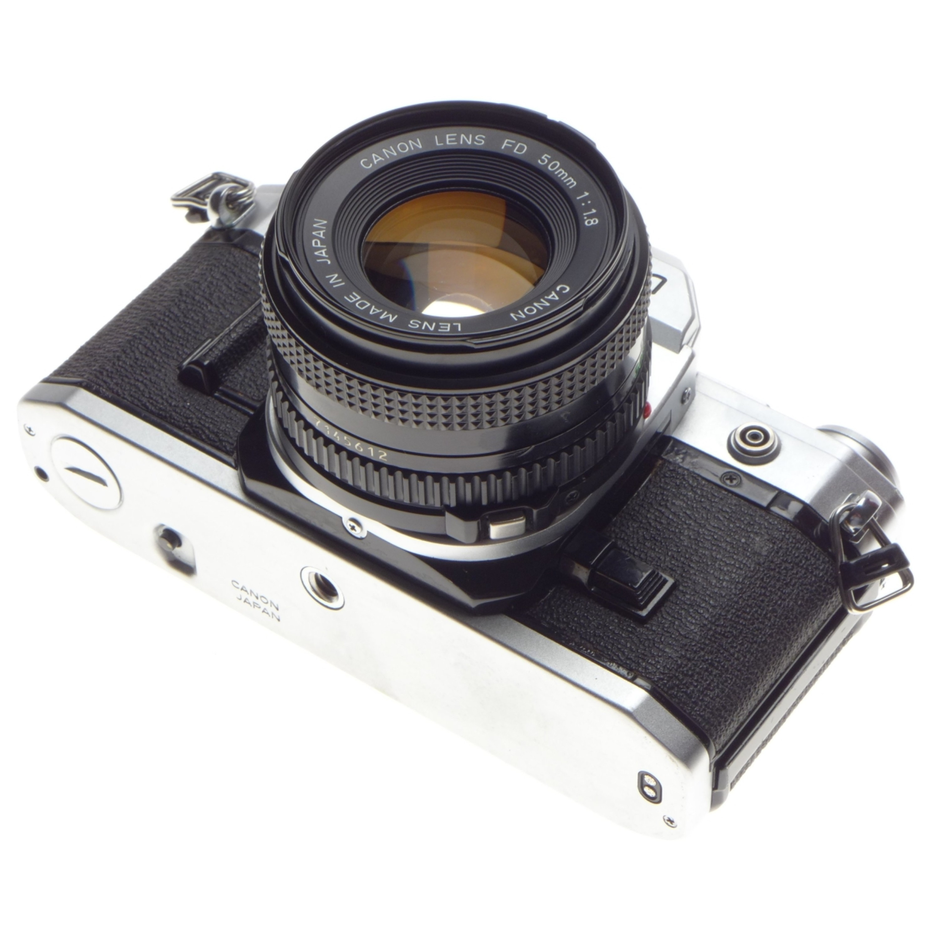 CANON AT-1 vintage 35mm SLR film camera FD 50mm 1.8 clean coated