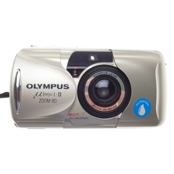 OLYMPUS MJU II Zoom 80 Compact point and shoot camera 38-80mm All weather 35mm film camera