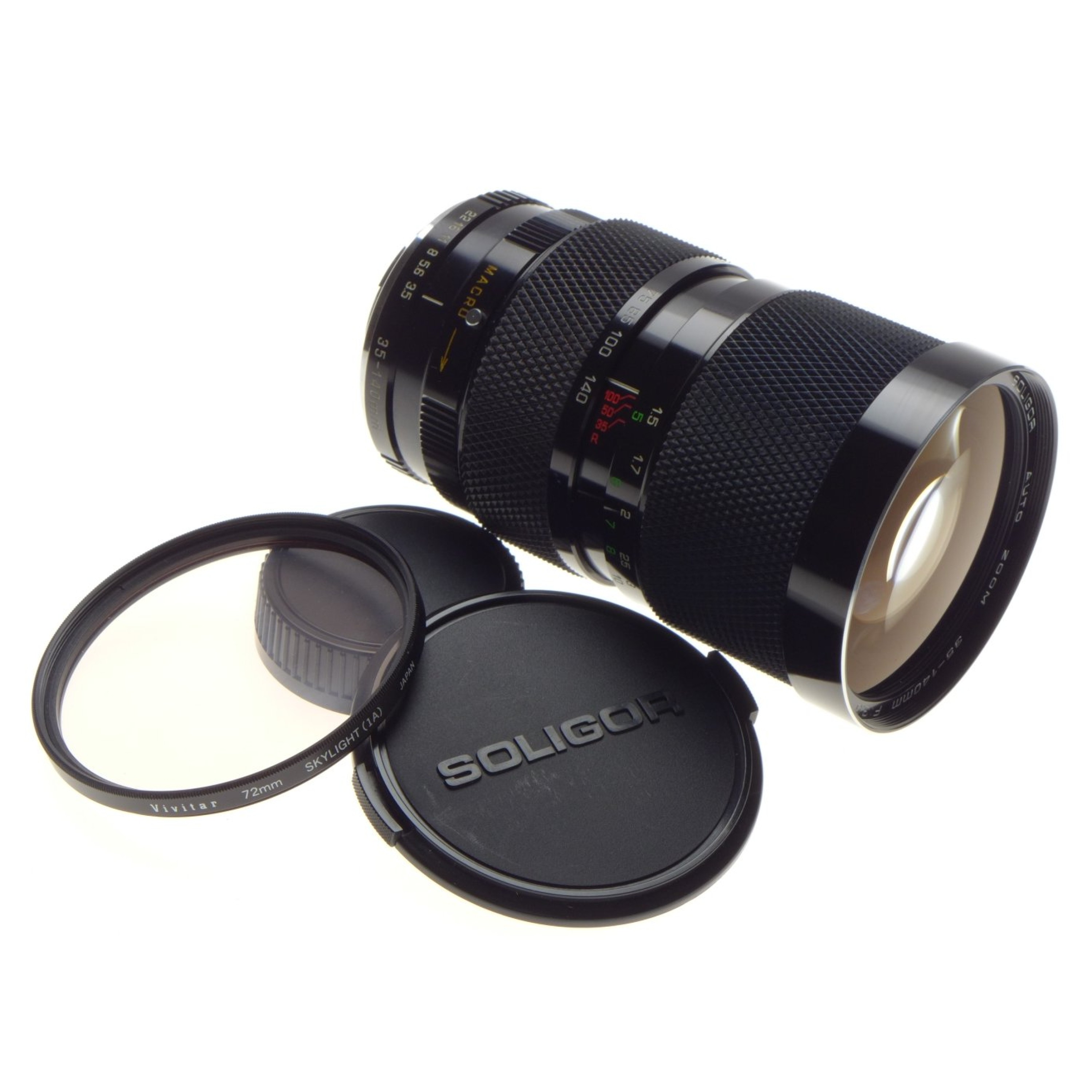 Sigma 28-80mm f3.5-5.6 Aspherical Macro Zoom, Pentax PK-A mount + rear
