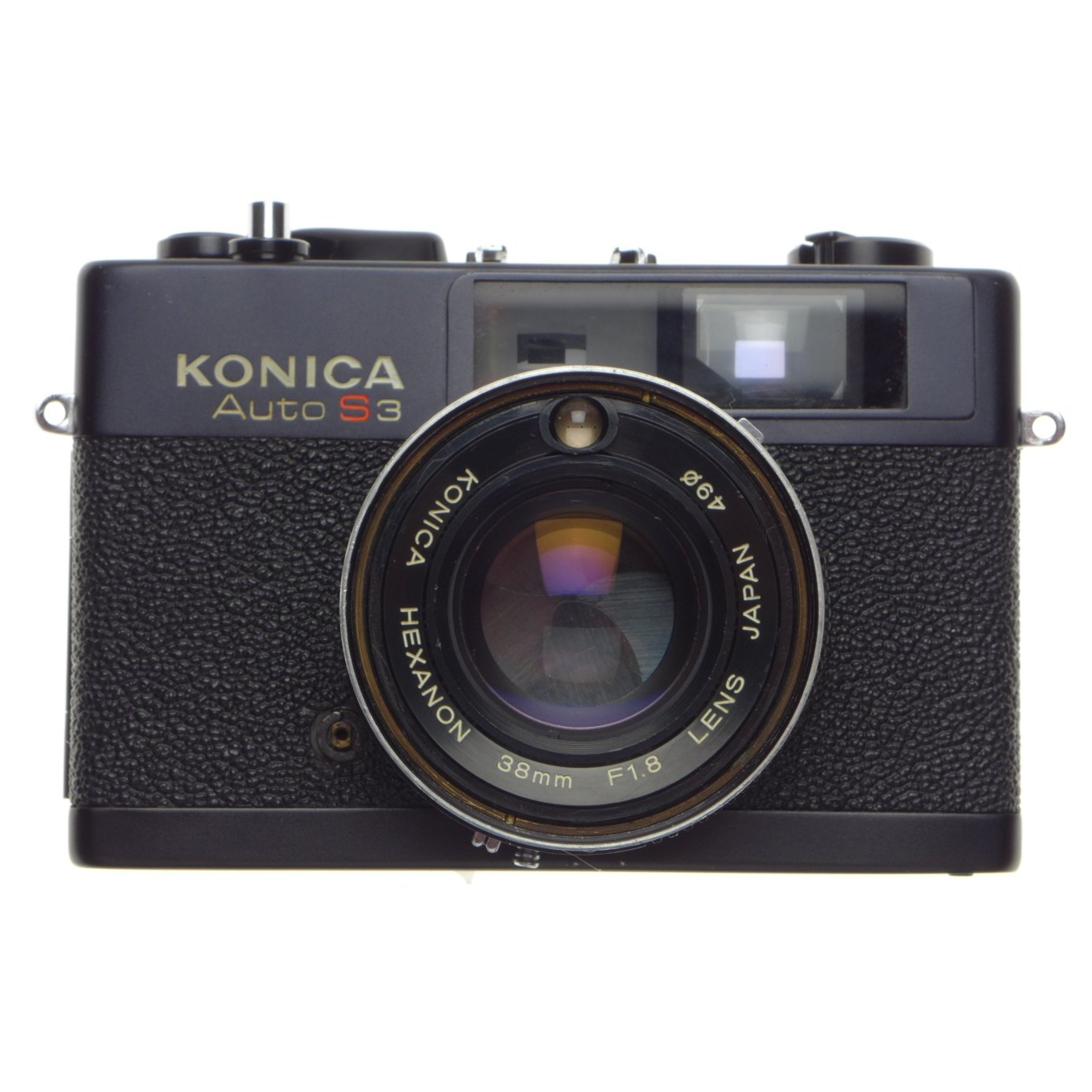 KONICA Auto S3 HEXANON 38mm F1.8 compact black vintage film camera