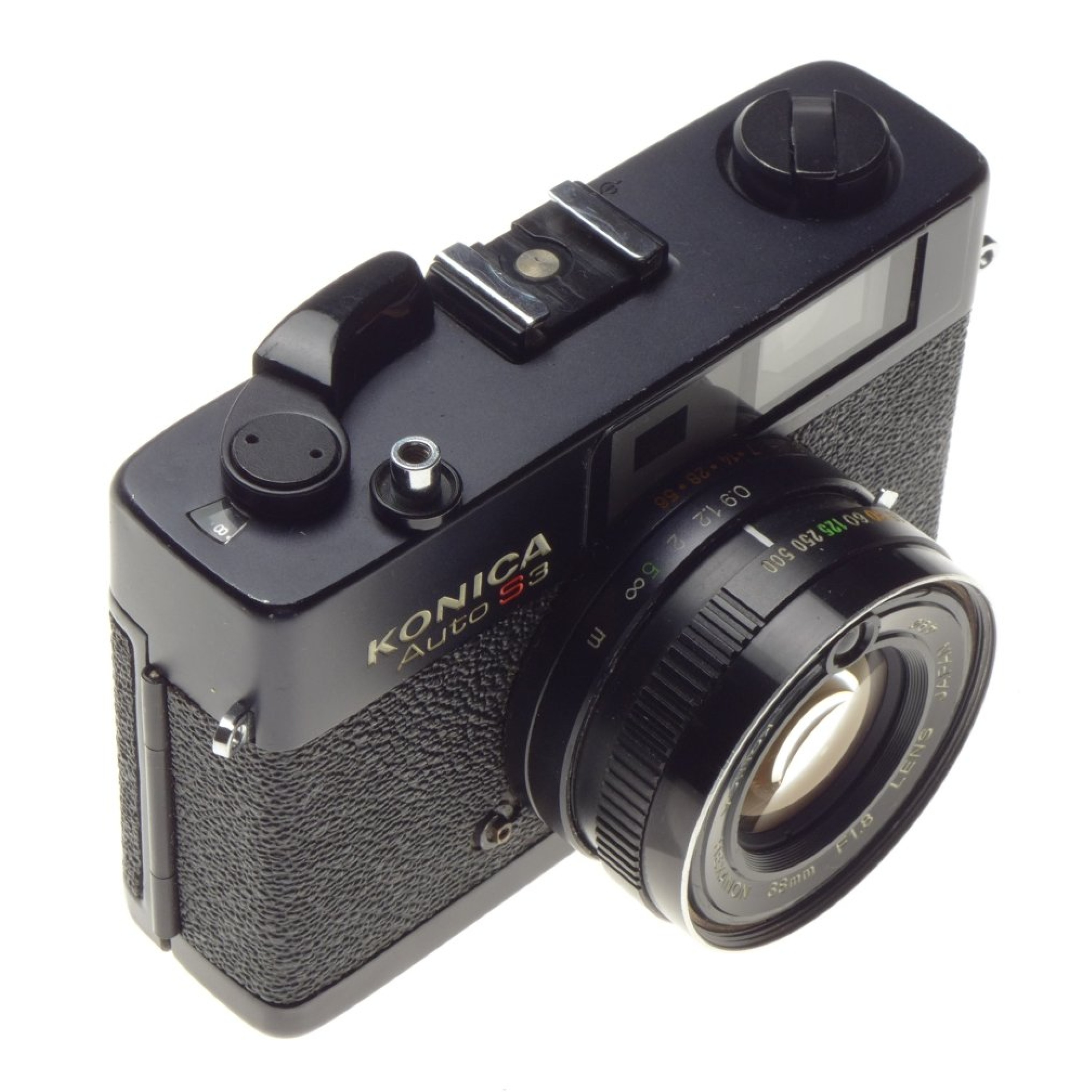 KONICA Auto S3 HEXANON 38mm F1.8 compact black vintage film camera