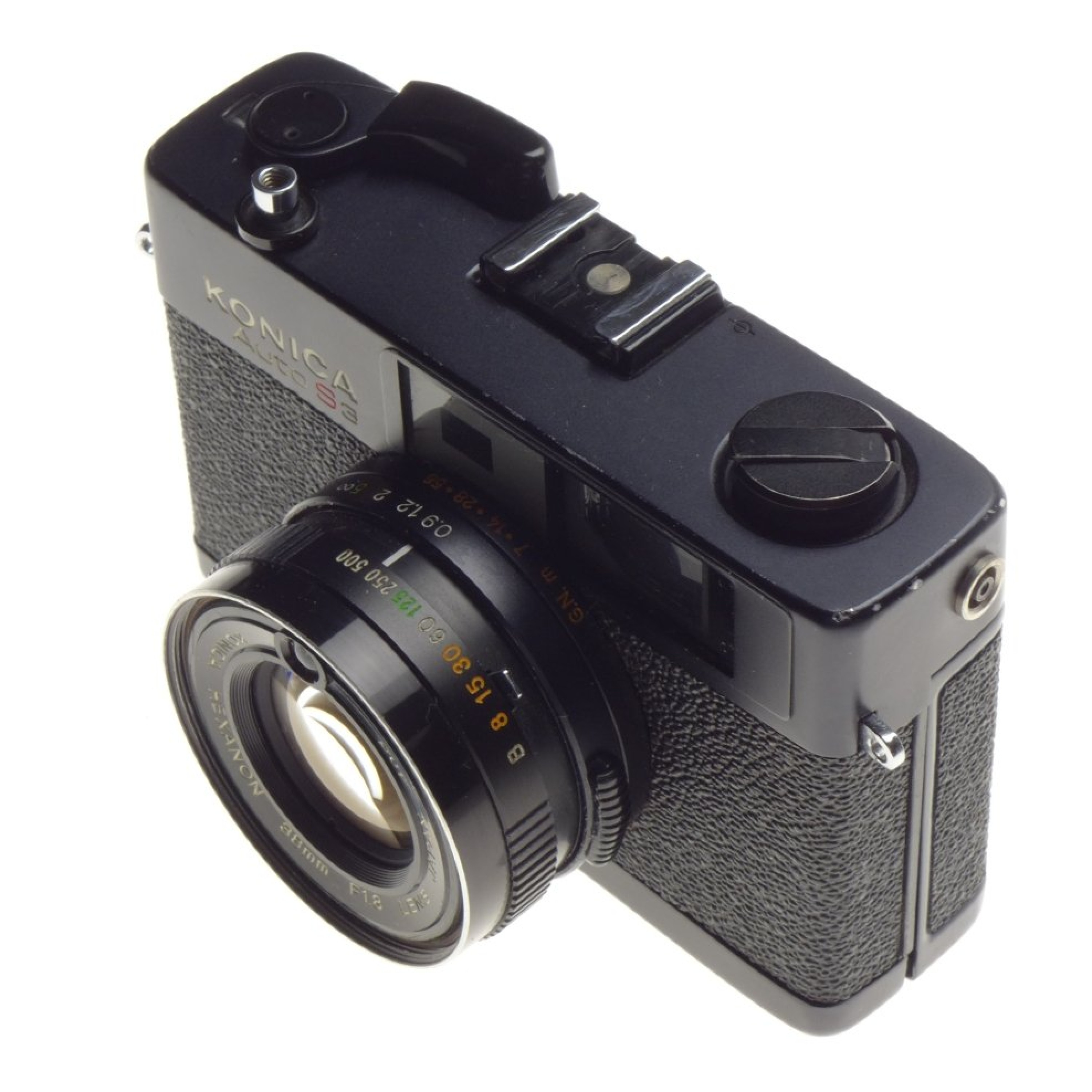 KONICA Auto S3 HEXANON 38mm F1.8 compact black vintage film camera