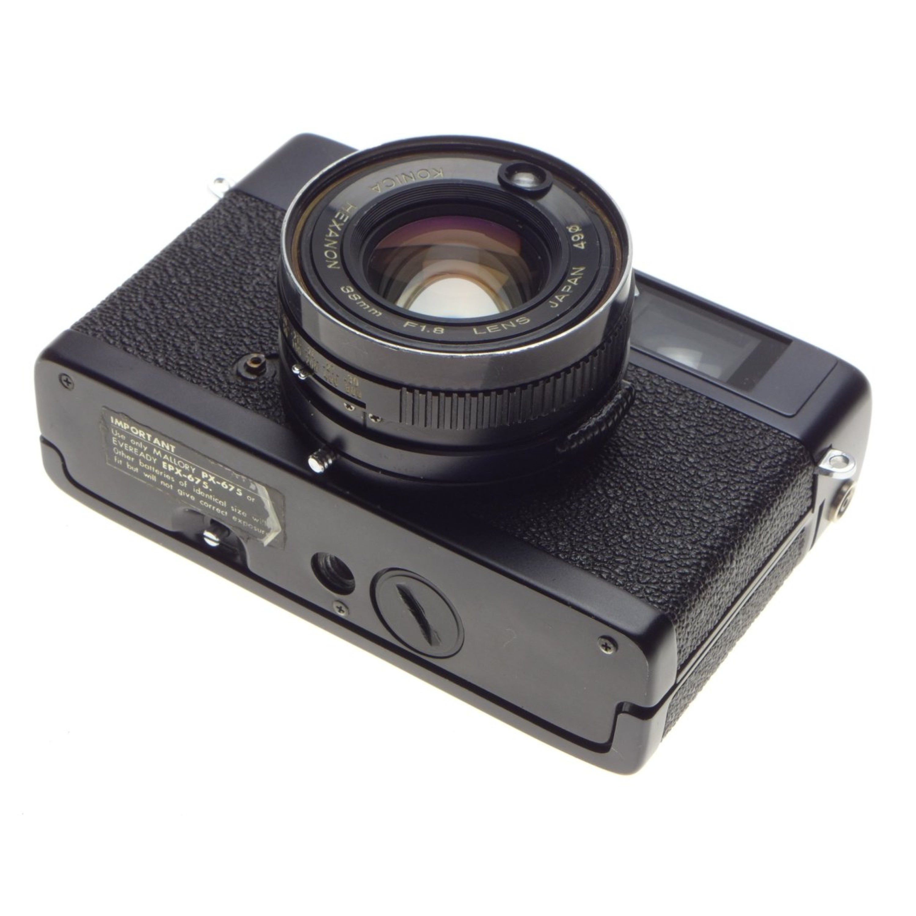 KONICA Auto S3 HEXANON 38mm F1.8 compact black vintage film camera