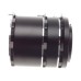 Nikon SLR vintage film camera set of 3 macro close up extension tubes MINT