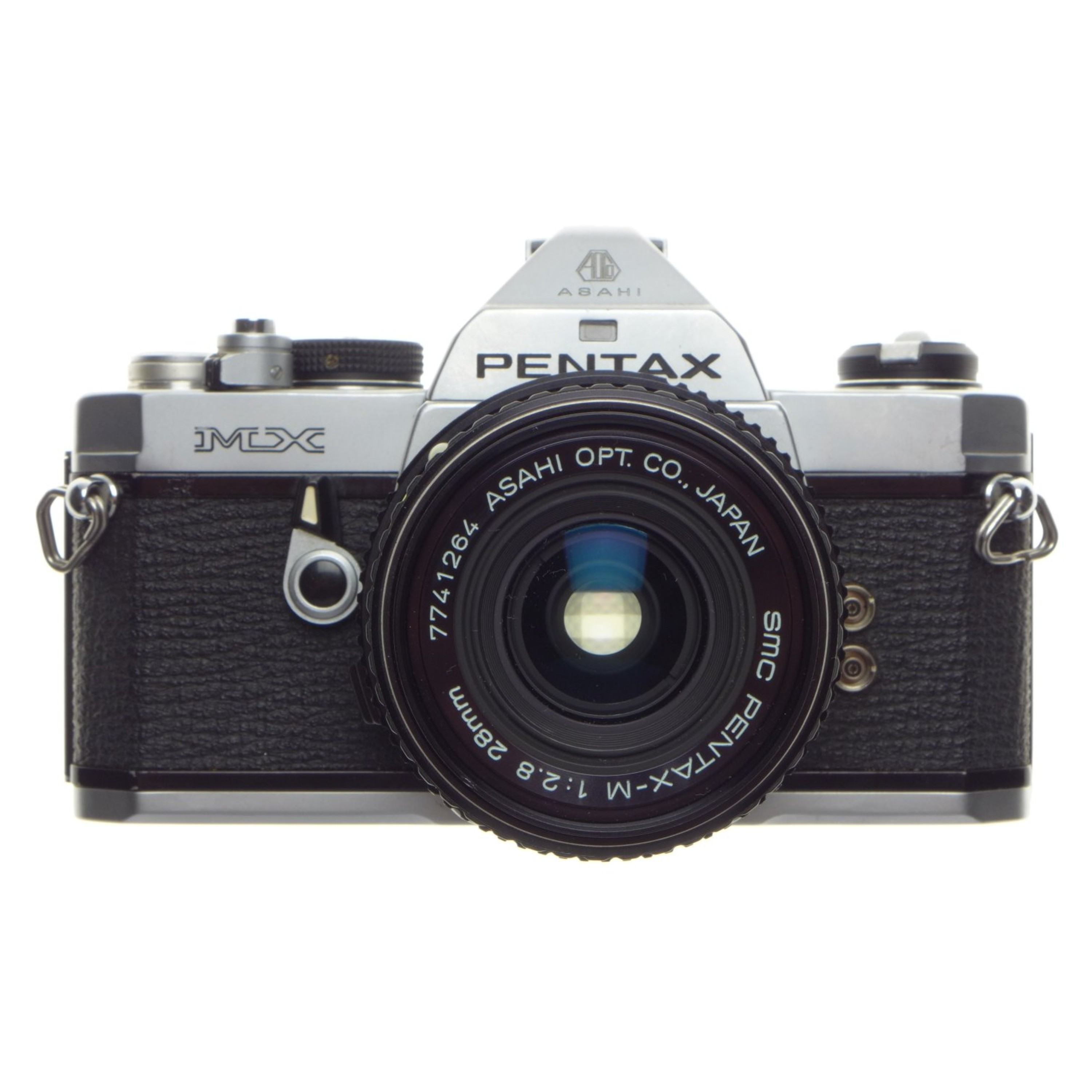 Asahi PENTAX MX 35mm vintage film camera 28mm SMC Pentax-M 1:2.8 lens