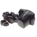 NIKON FE black SLR 35mm film camera vintage body case strap and cap