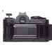 NIKON FE black SLR 35mm film camera vintage body case strap and cap