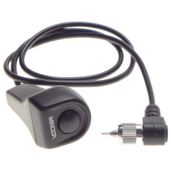 Minolta electronic shutter release cable button for vintage SLR 35mm film cameras Minolta electronic shutter release cable button for vintage SLR 35mm film cameras