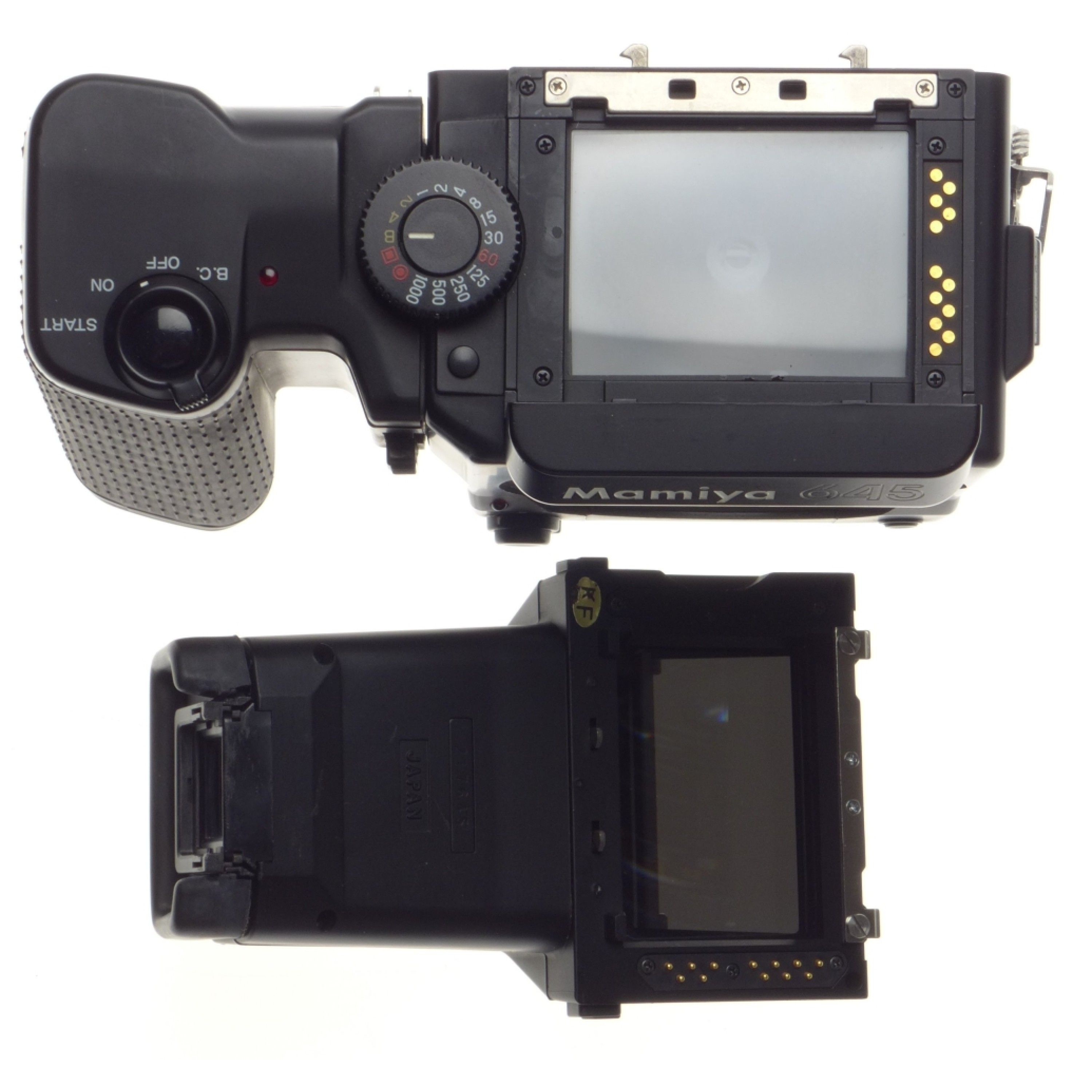 MAMIYA 645 SUPER Mega medium format camera kit grip, winder, prism