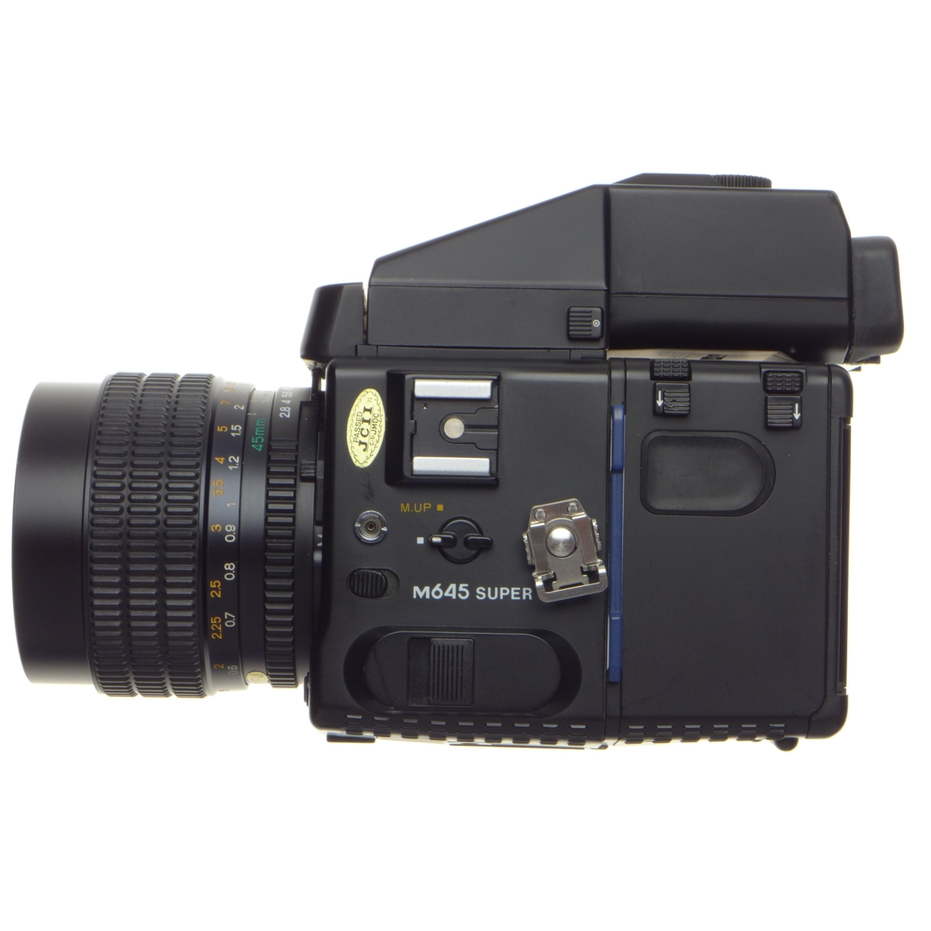 MAMIYA 645 SUPER Mega medium format camera kit grip, winder, prism