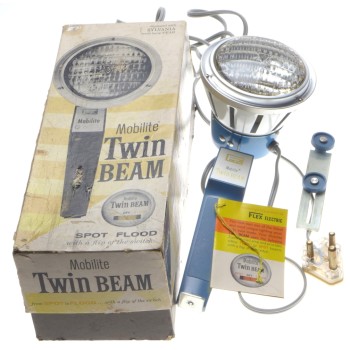 MOBILITE twin beam spot flood light for photography hand held boxed papers mint