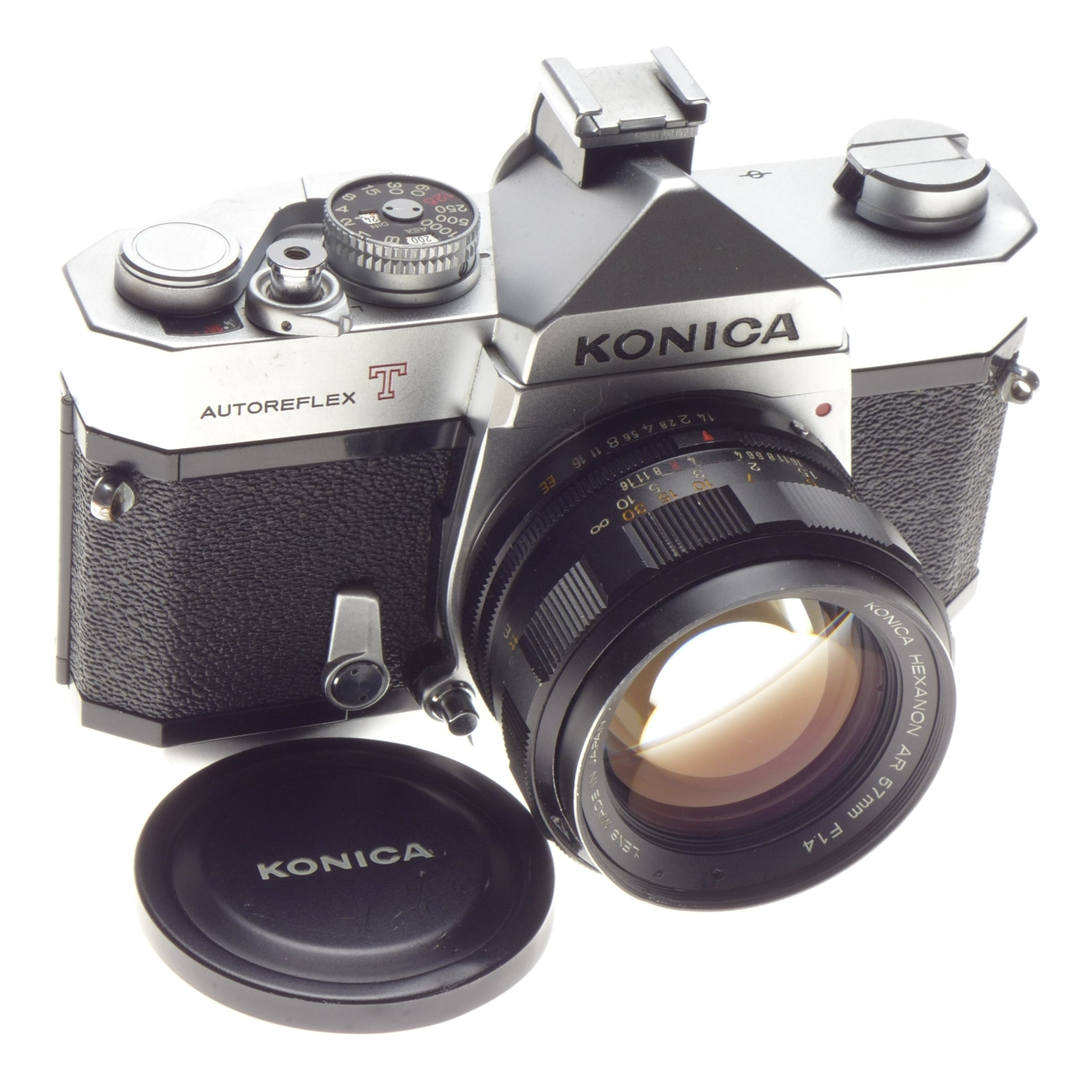 Konica Autoreflex T 35mm vintage SLR film camera HEXANON AR 57mm