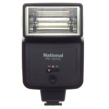 NATIONAL PE-201C Vintage 35mm camera flash fits hot shoe