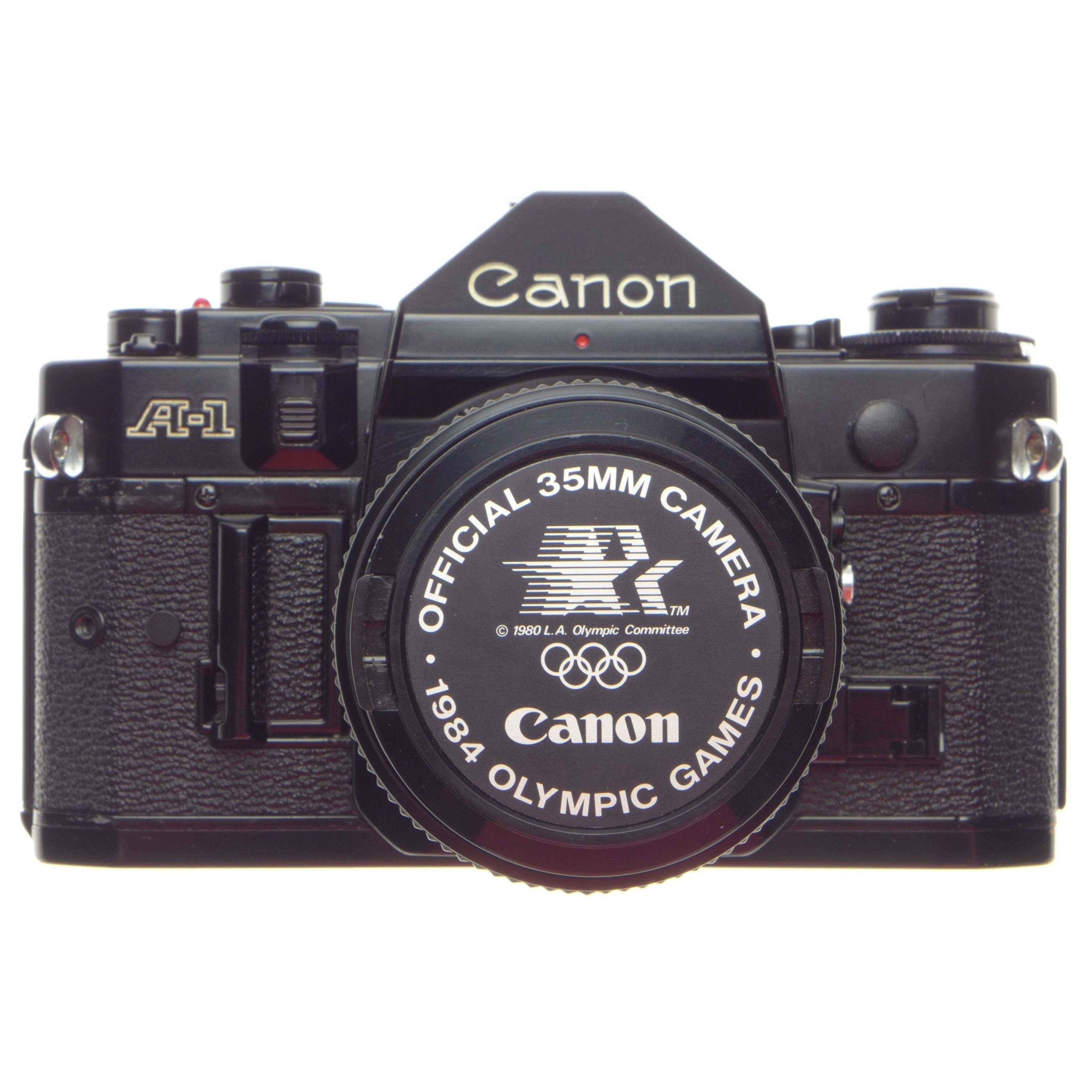 CANON A-1 Black 35mm SLR film camera with FD 1.8 f=50mm coated