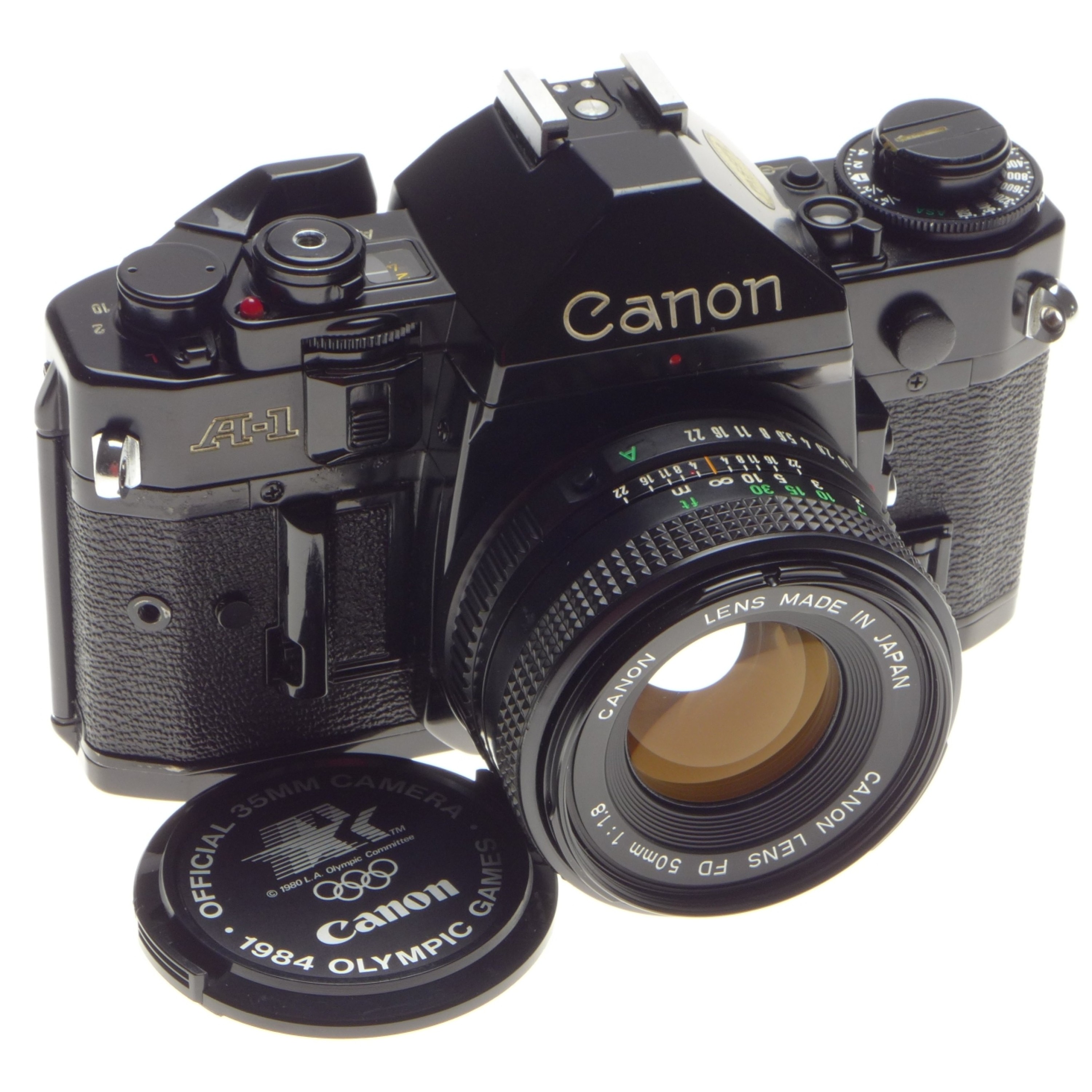 CanonA-1 カメラ CANON A-1 Black 35mm SLR film camera with FD 1.8 f=50mm coated