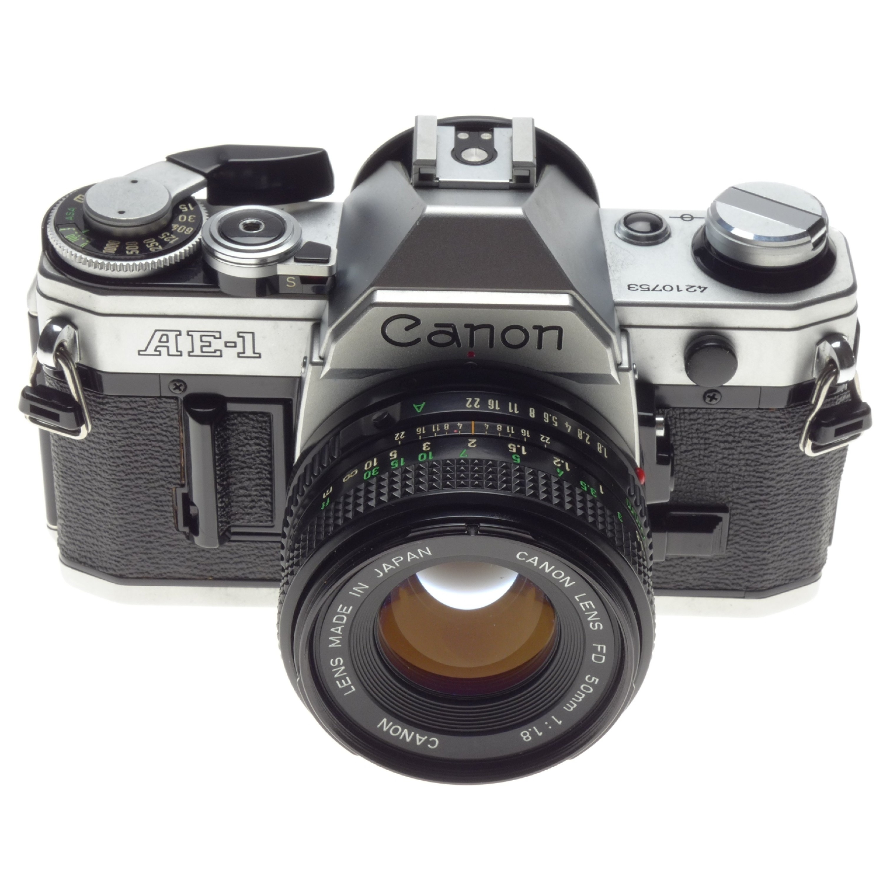 AE-1 CANON Analog vintage SLR film camera 35mm with a 1.8 f=50mm