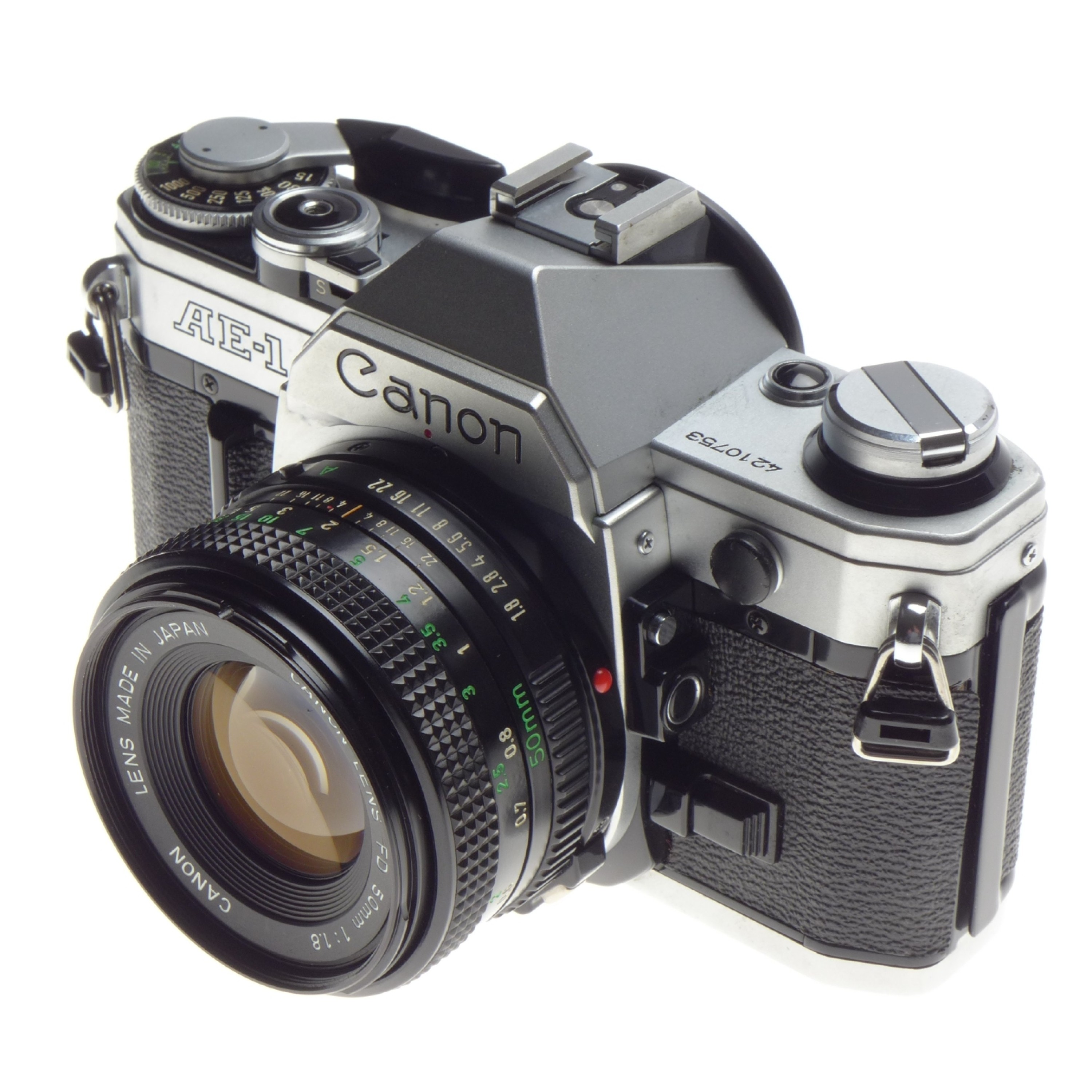 AE-1 CANON Analog vintage SLR film camera 35mm with a 1.8 f=50mm