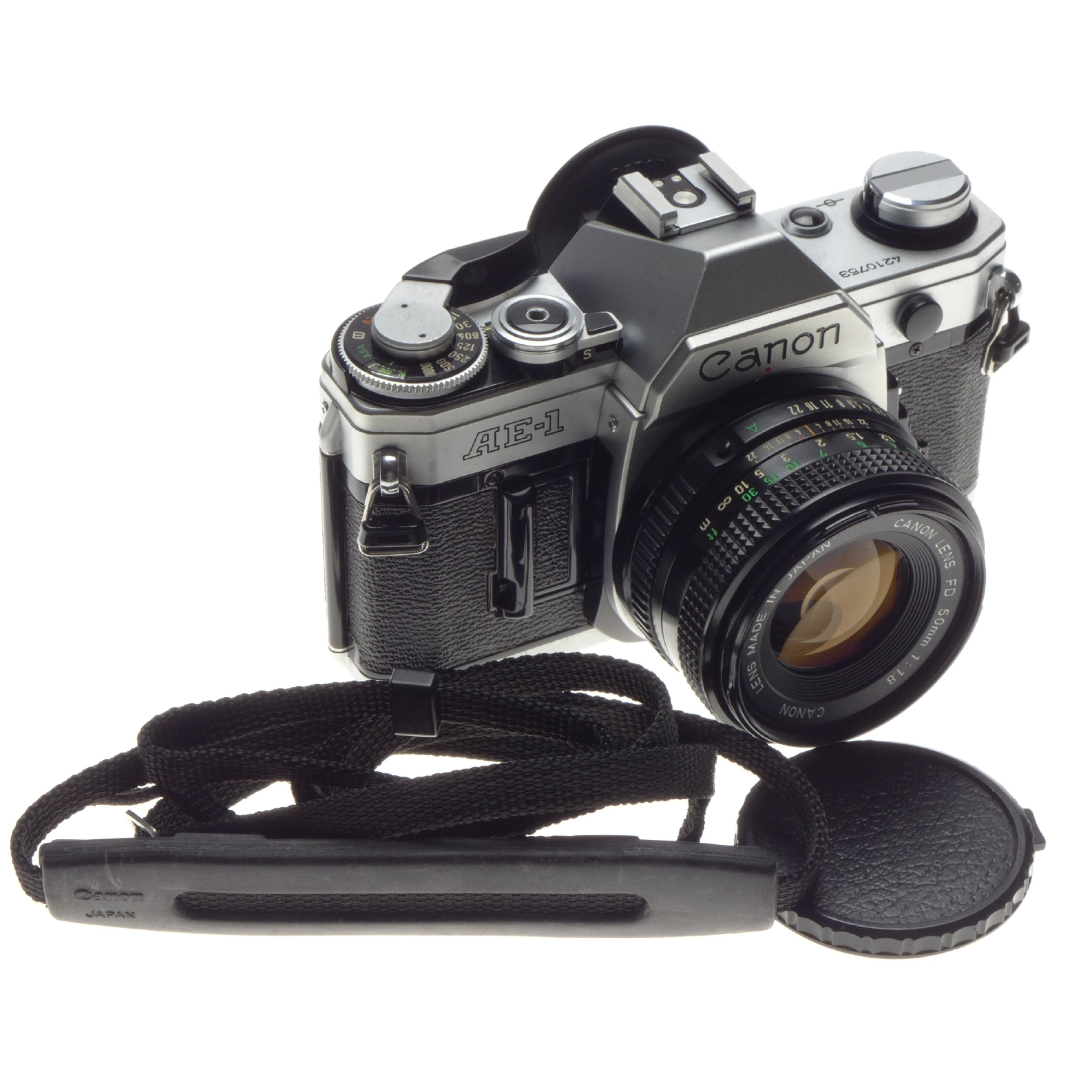 AE-1 CANON Analog vintage SLR film camera 35mm with a 1.8 f=50mm