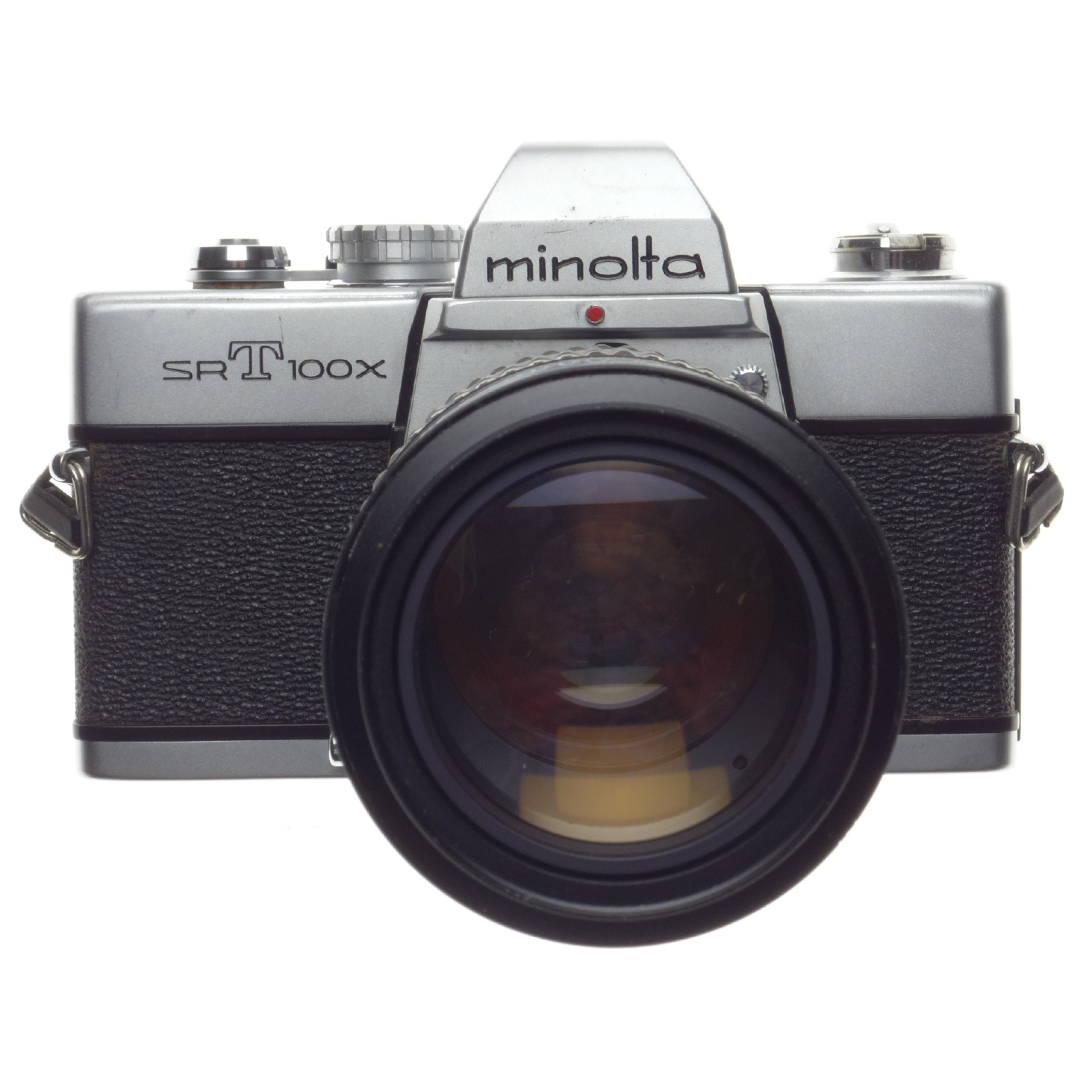 MINOLTA SRT 100X 35mm vintage SLR film camera 4.5 f=80-200mm