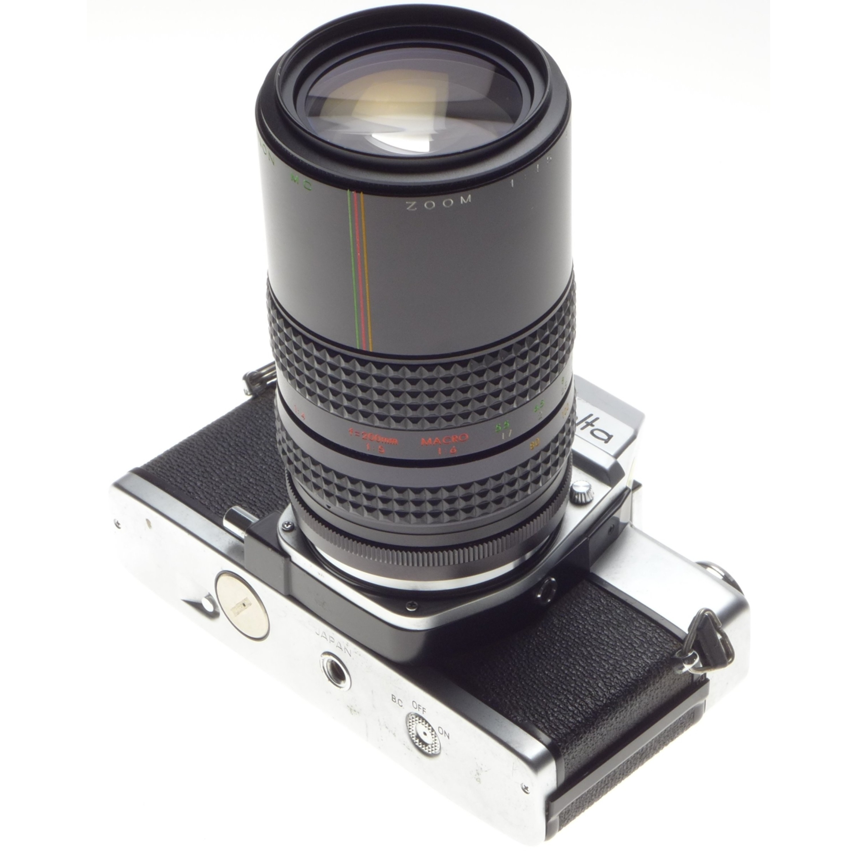 MINOLTA SRT 100X 35mm vintage SLR film camera 4.5 f=80-200mm