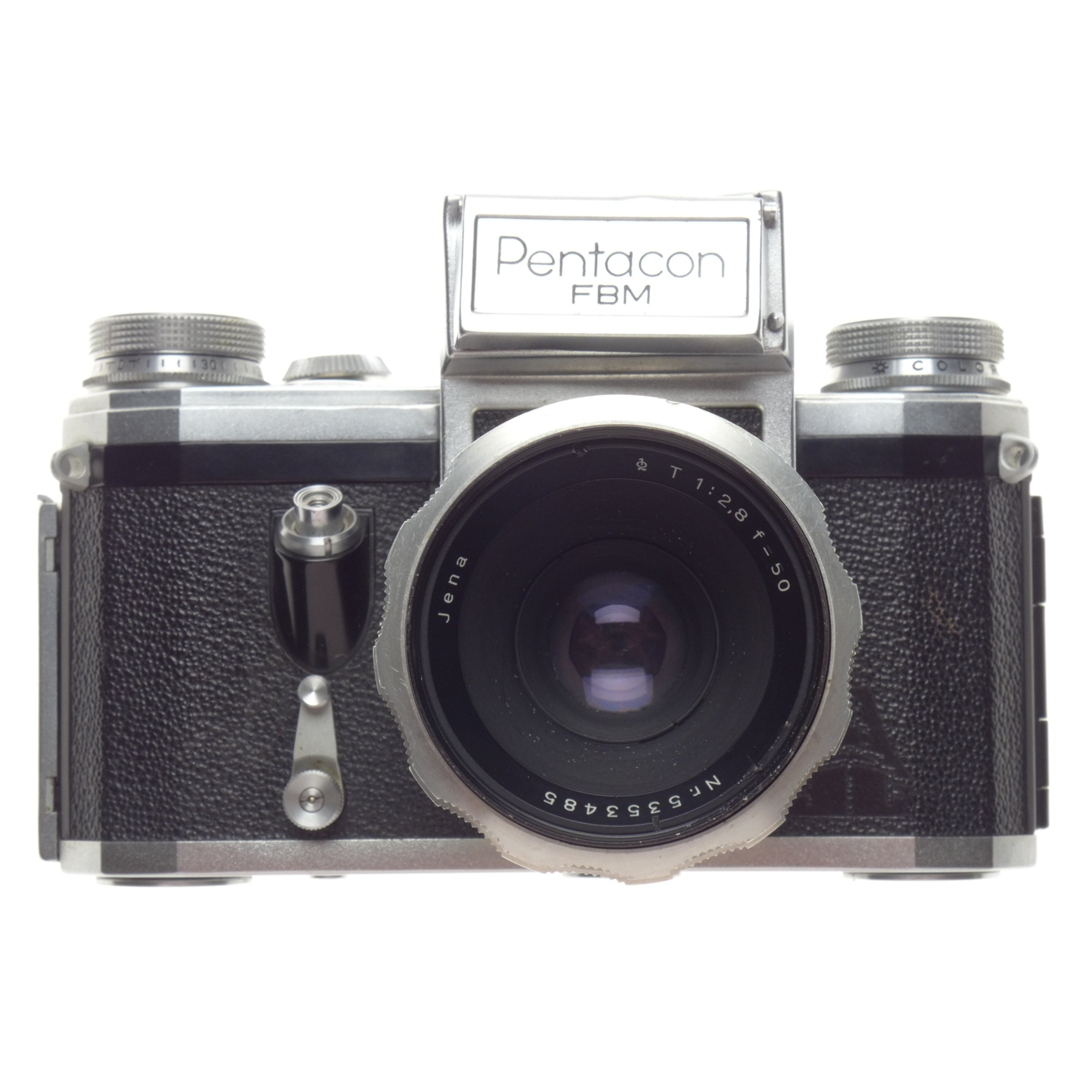PENTACON FBM 35mm SLR vintage 35mm camera with Jena T 2.8 f=50mm lens