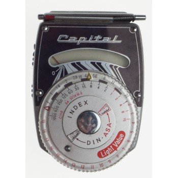CAPITAL light exposure meter hand held cased working clean