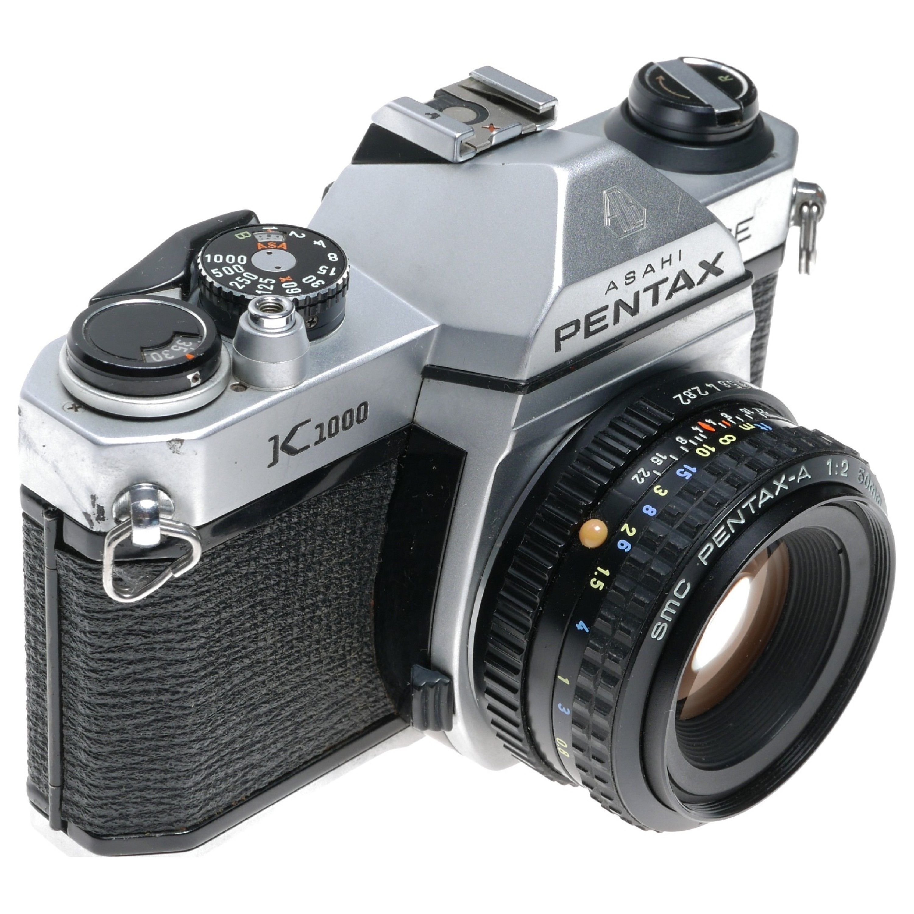 Pentax K1000 SE 35mm SLR camera SMC 1:2 f=50mm Lens