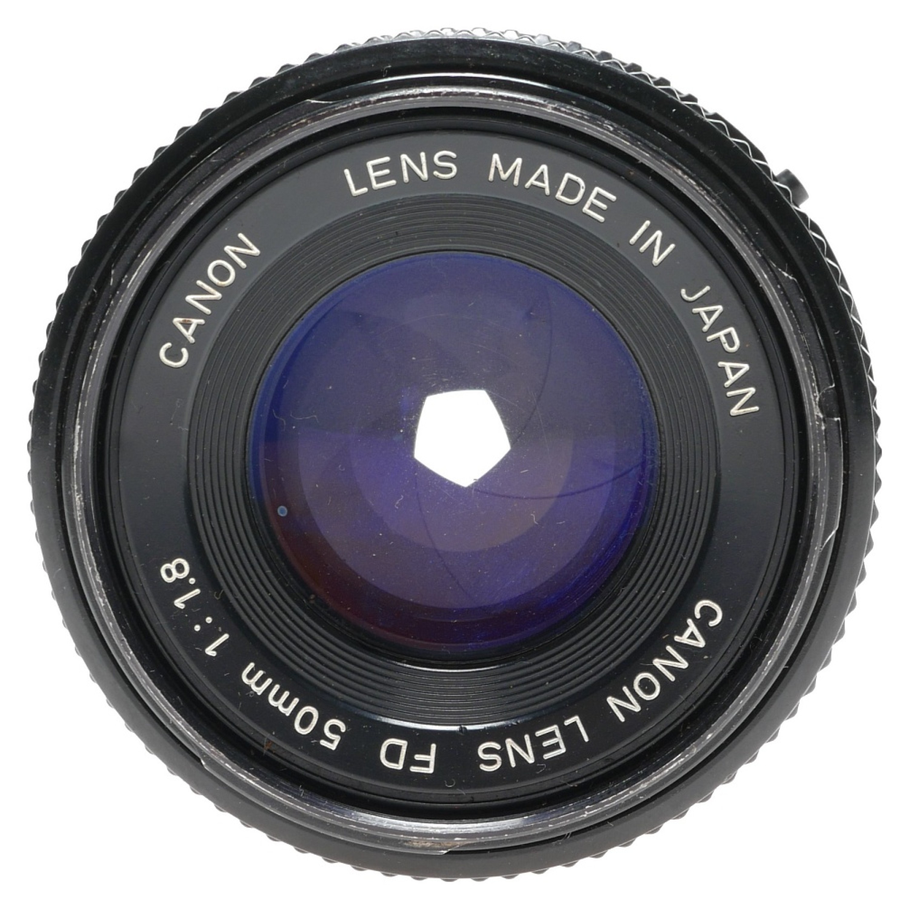 Canon lens FD 50mm 1:1.8 SLR Antique film camera lens
