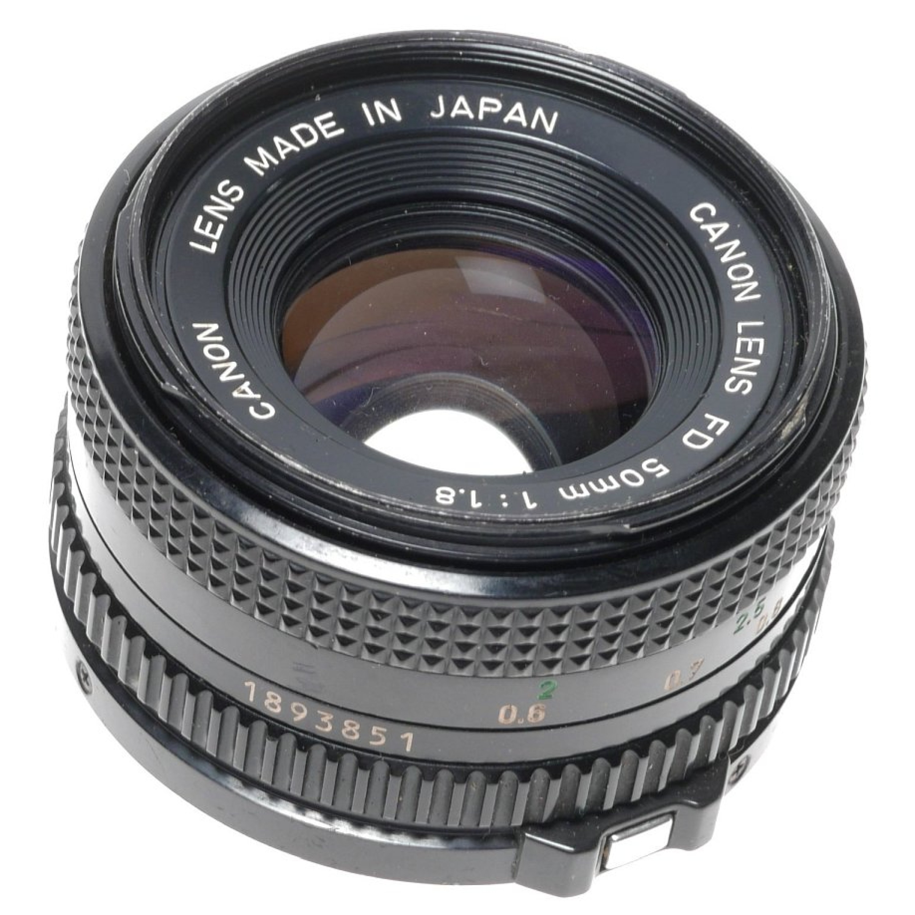 Canon lens FD 50mm 1:1.8 SLR Antique film camera lens