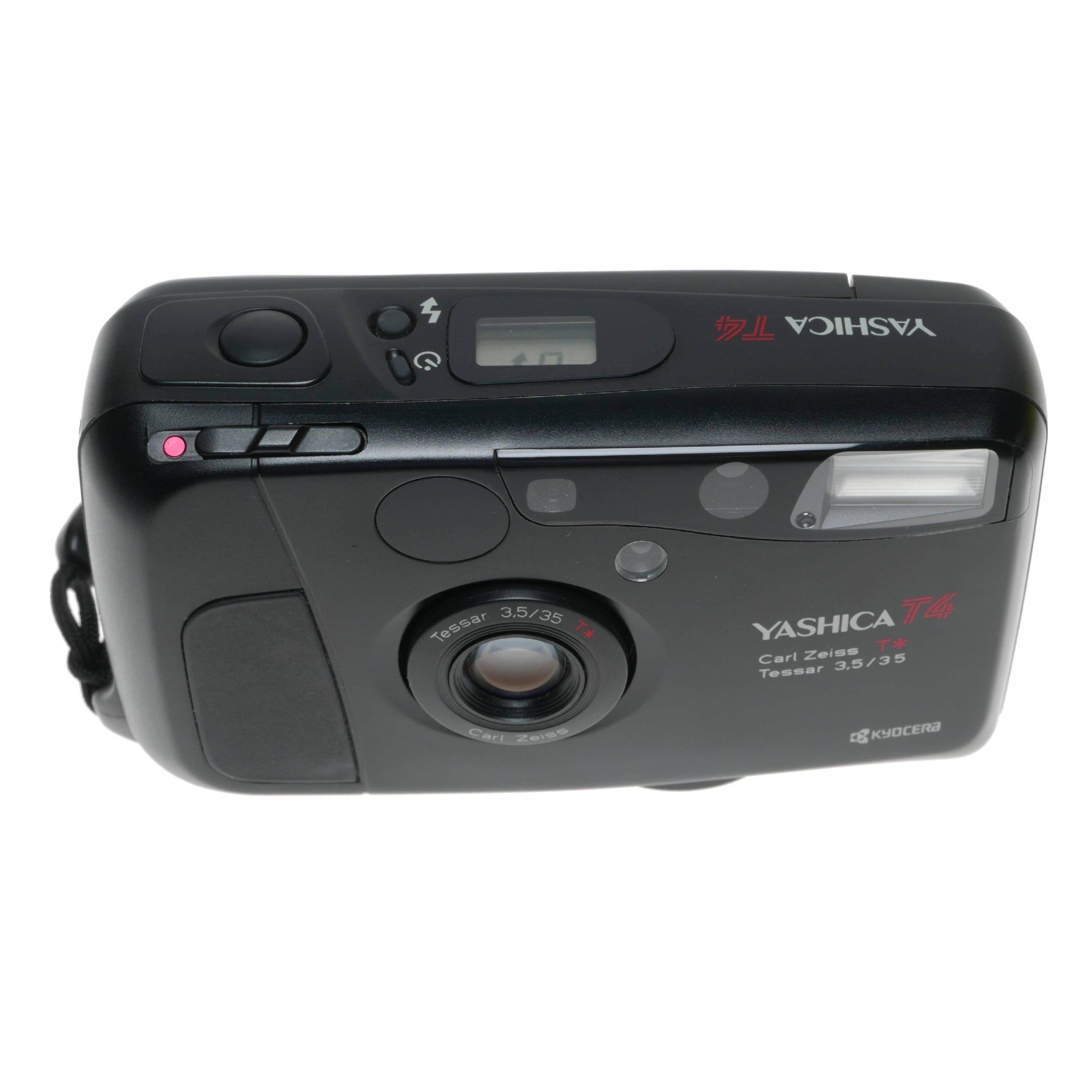 Yashica T4 Carl Zeiss Tessar 3.5/35mm T* compact film camera w/ pouch