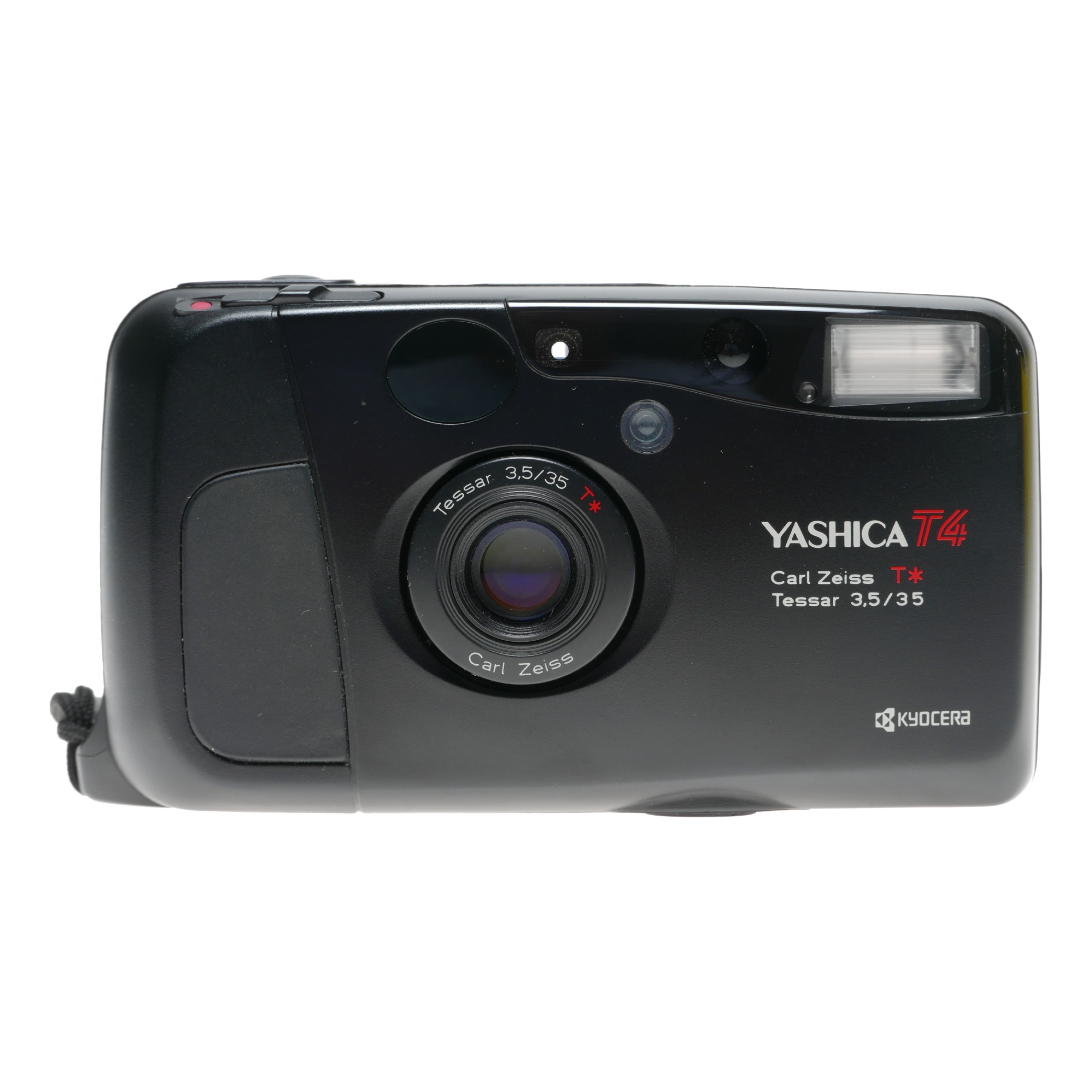 Yashica T4 Carl Zeiss Tessar 3.5/35mm T* compact film camera w/ pouch