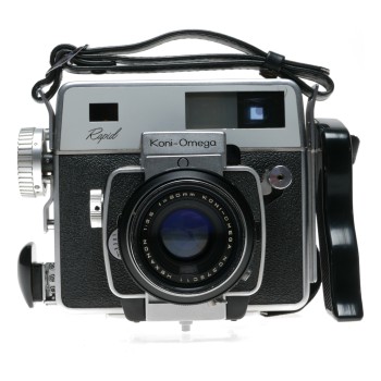Rapid Koni-OMEGA Hexanon 3.5 f=90mm Vintage 120 film camera Chrome