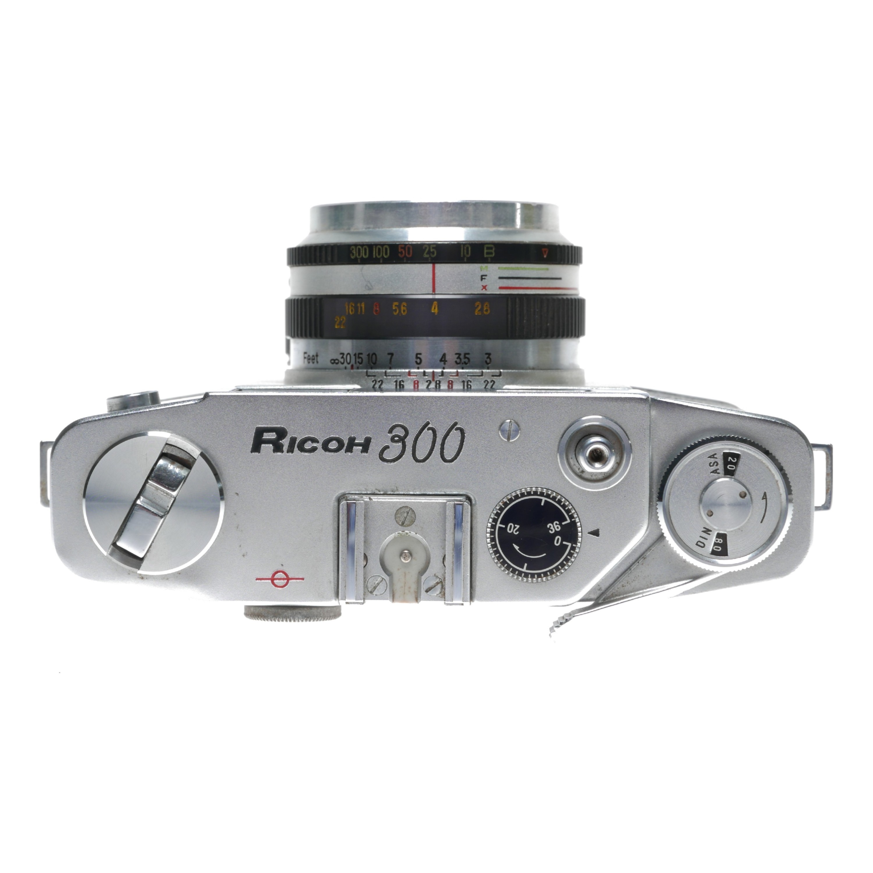 Ricoh 300 vintage film camera Riken Optical 2.8/4.5cm lens