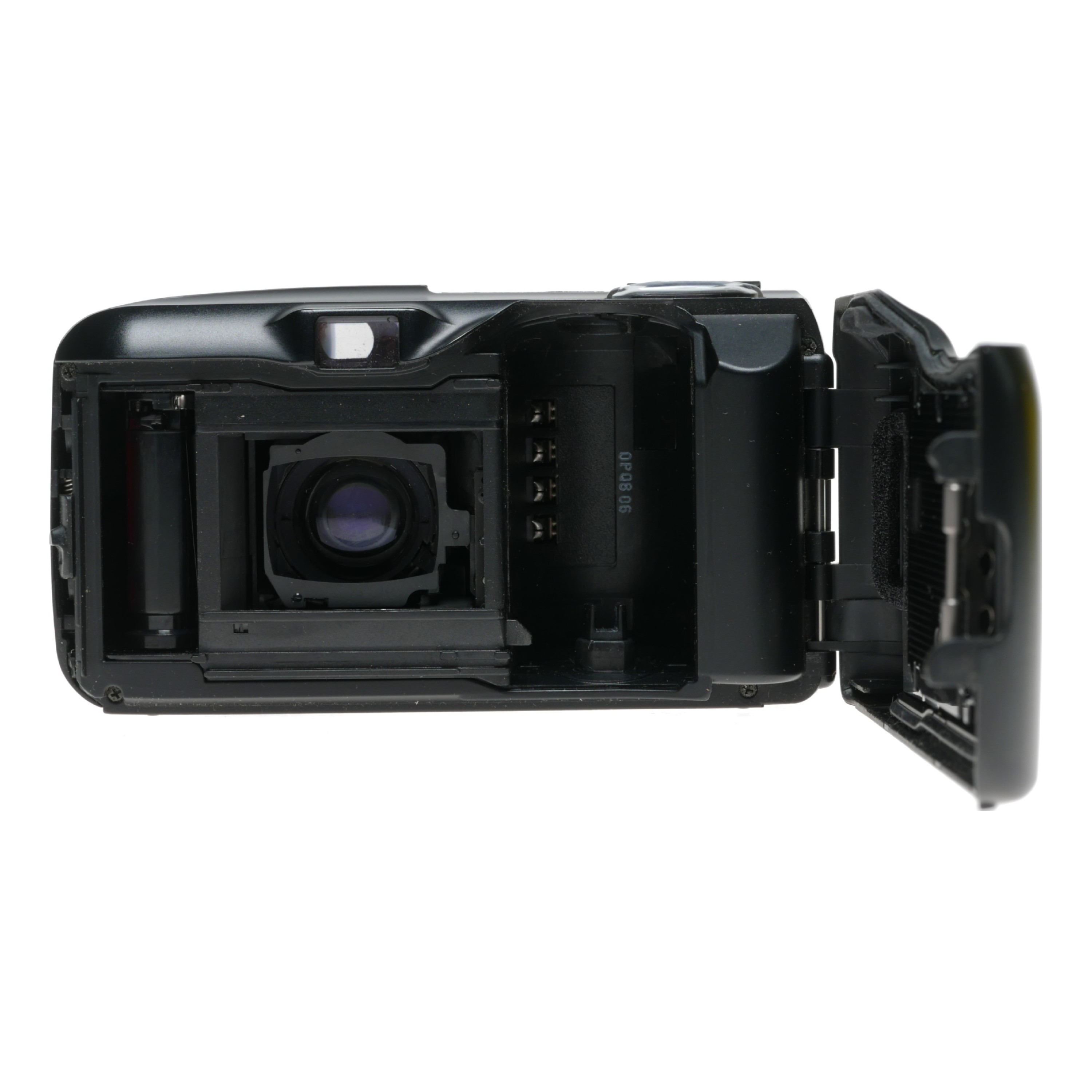 Black Olympus MJU-II compact antique 35mm film camera