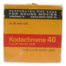 Kodak Kodachrome 40 Sound 16mm Movie Film Single Perforated Expired