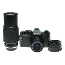 Mamiya ZE-2 35mm Film SLR Camera Sekor E 1:2/50mm 1:3.5/28mm
