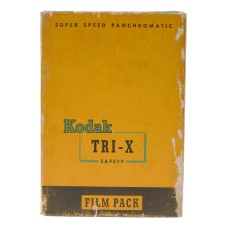 Kodak TX 518 Safety Film Pck Super Speed Pancromatic Tri-X 8x10.5cm