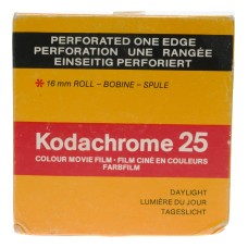 Kodak Kodachrome 25 Daylight 16mm Movie Expired Film Single Perforated