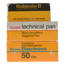 Kodak Kodacolor II C127 Film TP120 Black White Ektachrome 50 Tungsten
