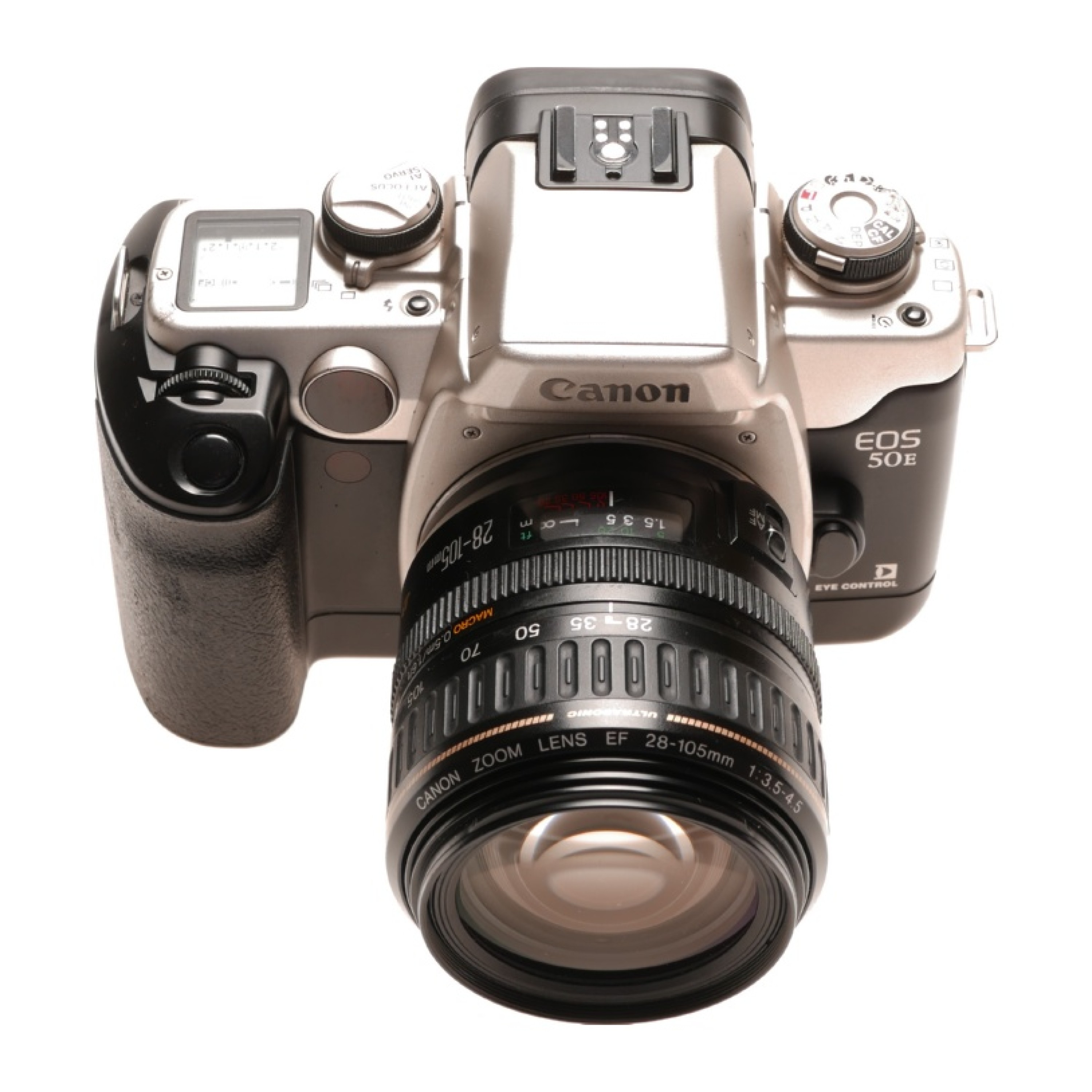 Canon EOS 50E 35mm SLR film camera Zoom lens EF 28-105mm