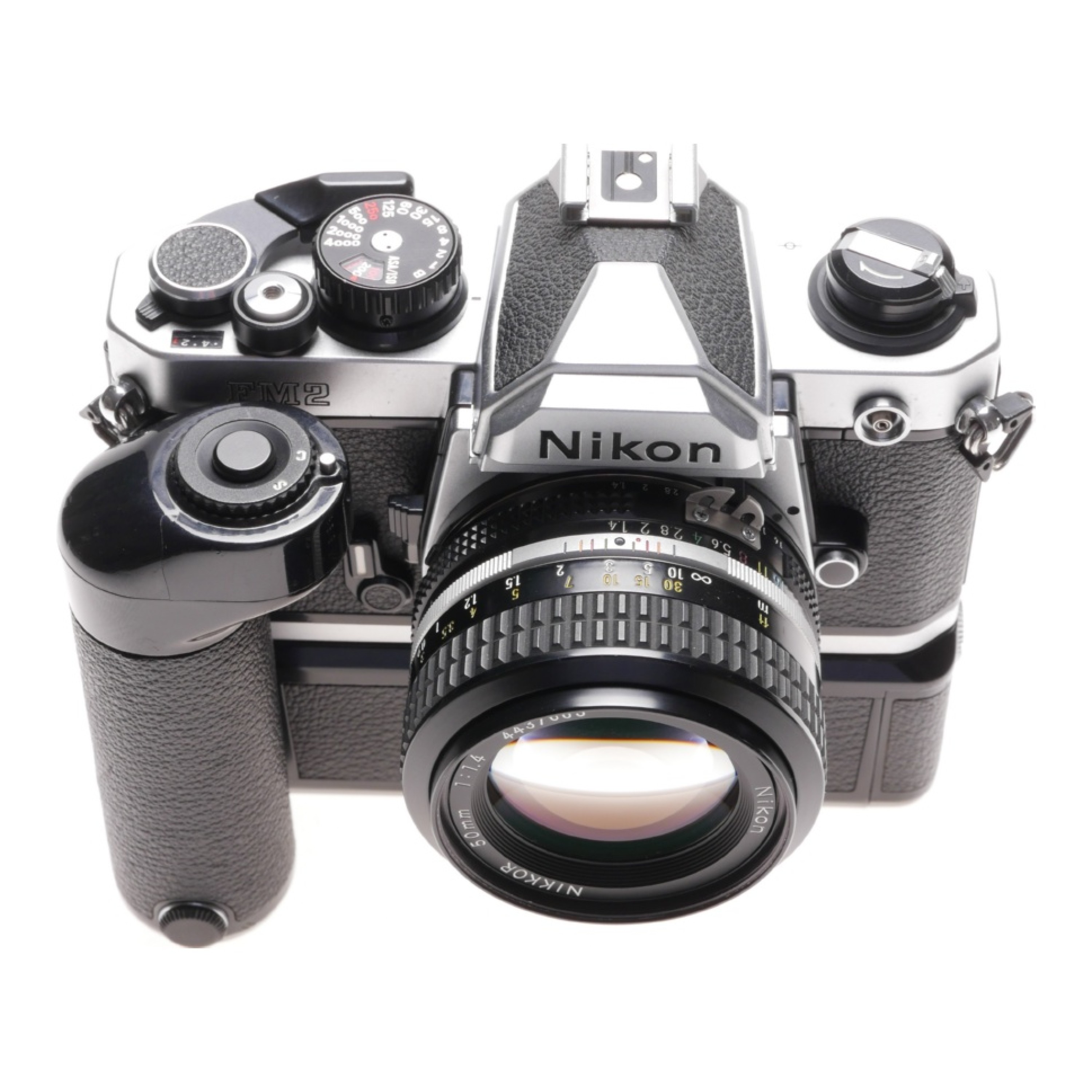 Nikon FM2 Nikkor 50mm 1.4 SLR 35mm film camera MD-12 Motor kit
