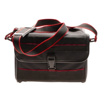 Camera bag fits vintage film accessories black red