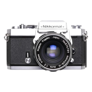 Nikkormat FT2 35mm film camera Nikkor-H Auto 1:2 f=50mm lens