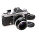 Nikkormat FT2 35mm film camera Nikkor-H Auto 1:2 f=50mm lens
