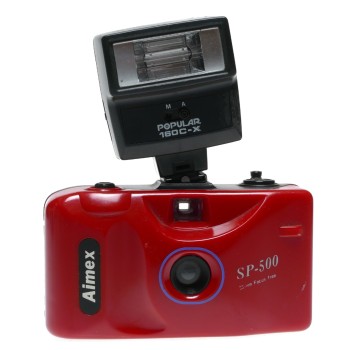 Aimex SP-500 point and shoot plastic 35mm film camera RETRO